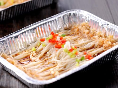 宁南锡纸烤金针菇